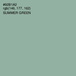 #92B1A2 - Summer Green Color Image